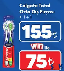 COLGATE TOTAL ORTA DİŞ FIRÇASI 1+1